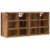 Image de vidaXL Armoires à Chaussures 2 pcs Vieux Bois 52x30x50 cm, Armoire de Rangement de Chaussures, Porte-Chaussures, Meuble à Chaussures
