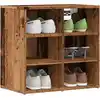 Image de vidaXL Armoires à chaussures 2 pcs vieux bois 52x30x50 cm
