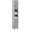 Image de vidaXL Armoire de salle de bain gris béton 30x30x190 cm