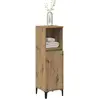 Image de vidaXL Armoire de salle de bain chêne artisanal 30x30x100 cm