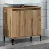 Image de vidaXL Armoire d'évier chêne artisanal 58x33x60 cm bois d'ingénierie