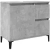 Image de vidaXL Armoire d'évier Gris béton 65x33x60 cm Bois d'ingénierie