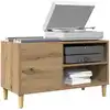 Image de vidaXL Armoire à disques chêne artisanal 84,5x38x48 cm bois ingénierie