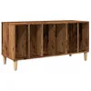 Image de vidaXL Armoire à disques vieux bois 100x38x48 cm bois d'ingénierie, armoire pour tourne-disques, armoire de rangement pour disques, buffet pour tourne-disques