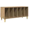 Image de vidaXL Armoire à disques chêne artisanal 100x38x48cm bois d'ingénierie, armoire pour tourne-disques, armoire de rangement pour disques, buffet pour tourne-disques