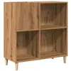 Image de vidaXL Armoire à disques chêne artisanal 84,5x38x89 cm bois ingénierie, armoire pour tourne-disques, armoire de rangement pour disques, buffet pour tourne-disques