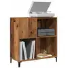Image de vidaXL Armoire à disques vieux bois 84,5x38x89 cm bois d'ingénierie