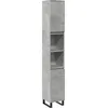 Image de Armoire de salle de bain gris béton 30x30x190 cm