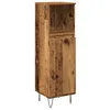 Image de vidaXL Armoire de Salle de Bain Vieux Bois 30x30x100cm Bois ingénierie, Armoire, Armoire de Rangement de Salle de Bain, Armoire Haute de Salle de Bain