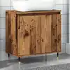 Image de vidaXL Armoire de salle de bain vieux bois 58x33x60 cm bois ingénierie
