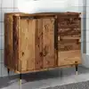 Image de vidaXL Armoire de salle de bain vieux bois 65x33x60 cm bois ingénierie