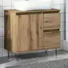 Image de vidaXL Armoire de lavabo de salle de bain chêne artisanal 65x33x60 cm