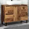 Image de vidaXL Armoire de salle de bain vieux bois 80x33x60 cm bois ingénierie