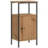 Image de vidaXL Table de Chevet chêne Artisanal 41x31x80 cm Bois d'ingénierie, Table d'appoint, Armoire de lit, Table d'appoint pour Chambre, Table de Nuit