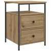Image de vidaXL Table de Chevet chêne Artisanal 44x45x60 cm Bois d'ingénierie, Meuble de Chevet, Table d'appoint, Armoire de lit, Armoire de Chevet