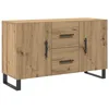 Image de vidaXL Buffet chêne Artisanal 100x36x60 cm Bois d'ingénierie