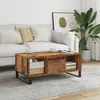 Image de vidaXL Table basse vieux bois 90x50x36,5 cm bois d'ingénierie