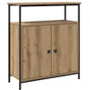 Image de vidaXL Buffet chêne Artisanal 70x30x80 cm Bois d'ingénierie
