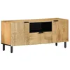 Image de vidaXL Meuble TV Marron 105x33x46 cm Bois Massif de manguier