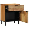 Image de vidaXL Cabinet de Chevet Marron 50 x 33 x 60 cm Bois d'acacia Massif, Cabinet de Nuit Rustique, Table en Acacia, Meuble Compact, Dur pour Le Rangement intérieur