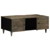 Image de vidaXL Table Basse Gris Clair 100x54x40 cm Bois Massif de manguier, Table d'appoint, Table de Salon, Table latérale, Bout de canapé, Table Centrale