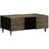 Image de vidaXL Table basse gris clair 100x54x40 cm bois massif de manguier