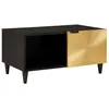 Image de vidaXL Table Basse 80 x 50 x 40 cm Bois de Mangue Massif, Table Basse Moderne rectangulaire, déco Chic d'intérieur, Rangement Artisanal, fonctionnalité Polyvalente, Bois Noir
