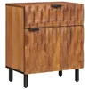 Image de vidaXL Cabinet de Chevet Marron 50 x 33 x 60 cm Bois de Mangue Massif, Rangement Pratique, Table de Nuit rectangulaire, Meuble en Bois Solide, déco Rustique, Table de Chevet compacte