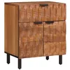 Image de vidaXL Cabinet de Chevet Marron 50 x 33 x 60 cm Bois de Mangue Massif, Table de Chevet spacieuse, Meuble en Bois de Mangue, Organisateur Pratique pour la Chambre