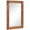 Image de vidaXL Miroir de salle de bain Finition Acacia Brun 50 x 70 x 3 cm, Salle de bain, Rectangulaire, Durable, Éléments Modernes pour Design Spacieux, et Solutions de Rangement Pratiques pour Chaque Maiso