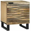 Image de vidaXL Cabinet de Chevet Marron 40 x 33 x 46 cm Bois d'acacia Massif, Table de Chevet en Bois Rustique, veilleuse compacte avec Rangement, Style Cottage pour la Chambre