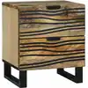 Image de vidaXL Cabinet de chevet Marron 40 x 33 x 46 cm Bois d'acacia massif