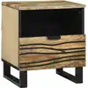 Image de vidaXL Cabinet de chevet Marron 40 x 33 x 46 cm Bois d'acacia massif