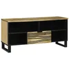 Image de vidaXL Unites TV avec tiroir Marron 105 x 33 x 46 cm Bois d'ingénierie, Organisateur de Salon, Meuble TV rectangulaire Moderne, Console multimédia, Gain de Place, unité d'affichage