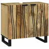 Image de vidaXL Meuble de Lavabo de Salle de Bain Marron 62 x 33 x 58 cm, Meuble de Salle de Bain, Design Moderne, Rangement Durable, Armoire rectangulaire, Organisateur Compact pour chez soi