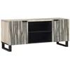 Image de vidaXL Unites TV Blanc 105 x 33 x 46 cm Bois d'ingénierie, Salon, Meuble Mural Moderne, Console média rectangulaire, Rangement en Bois, Meuble Gain de Place