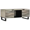 Image de vidaXL Table Basse Beige et Noir 100 x 54 x 40 cm Bois d'acacia Massif, Table Basse Moderne pour Salon, Bois Acacia résistant, Accent Contemporain, mobilier Indoor Pratique