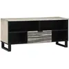 Image de vidaXL Unites TV avec tiroir Blanc 105 x 33 x 46 cm Bois d'ingénierie