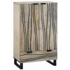 Image de vidaXL Meubles et étagères de Rangement pour médias Blanc et Noir, Buffet Moderne pour Salon, Meuble de Rangement Rustique, Armoire Indoor Robuste, vaisselier avec étagères