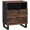 Image de vidaXL Table de Chevet Noyer 50 x 33 x 62 cm Bois d'ingénierie, Table de Nuit en Acacia, Table Moderne, Rangement Rustique, Solide et Petite, Bureau de Chambre