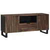 Image de vidaXL Unites TV avec tiroir Noyer 105 x 33 x 46 cm Bois d'ingénierie, Centre de Divertissement Moderne, Meuble Mural rectangulaire, unité TV Robuste, Rangement Gain de Place