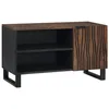 Image de vidaXL Unites TV Noyer 80 x 33 x 46 cm Bois d'ingénierie, Meuble de Salon Moderne, Support TV rectangulaire, Rangement en Bois, Gain de Place, Design Minimaliste