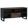 Image de vidaXL Unites TV avec tiroir Noyer 105 x 33 x 46 cm Bois d'ingénierie, Organisateur Salon, Meuble TV Moderne, Centre de Divertissement modulable, Table Console Gain de Place