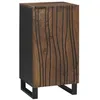 Image de vidaXL Buffet Marron 40 x 33 x 75 cm Bois de manguier Massif, Buffet élégant en manguier, Meuble rectangulaire, Rangement Rustique pour Salle à Manger, unité déco