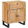 Image de vidaXL Cabinet de Chevet Naturel 50 x 33 x 60 cm Bois de Mangue Massif,