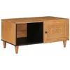 Image de vidaXL Table Basse Marron Clair 80 x 50 x 40 cm Bois d'acacia Massif, Table Basse en Acacia, Élément Central Moderne, Design Minimaliste, Meuble Robuste pour Vos Boissons
