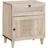 Image de vidaXL Cabinet de chevet Beige 50 x 33 x 60 cm Bois d'acacia massif