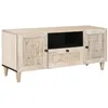 Image de vidaXL Unites TV avec tiroir Blanc 105 x 33 x 46 cm Bois d'ingénierie, Rangement Moderne Salon, Meuble TV rectangulaire, Cabinet Mural, mobilier Multifonction, Solutions Pratiques pour l'intérieur