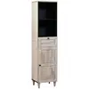 Image de vidaXL Cabinet de salle de bain avec tiroir Blanc 38 x 33 x 160 cm