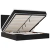 Image de vidaXL Cadre de lit Ottoman avec Matelas Noir 180x200cm Velours, Cadre de lit, Cadre de lit rembourré, Cadre de lit Ottoman Simple